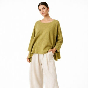 Eileen Fisher Alpaca Merino Oversized Knit Sweater SP